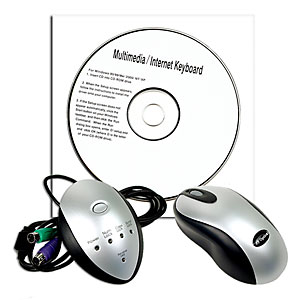 PS/2 Keyboard Optical Mouse
