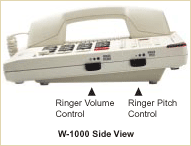 Walker W-1000 Amplified Telephone Side View
