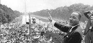 Martin Luther King, Jr. with Crowd 'I Have a Dream' Speech