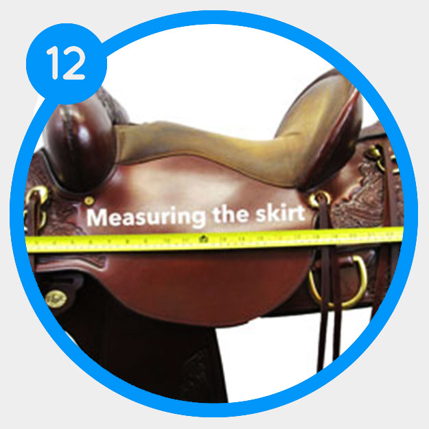 How to measure the skirt length of your saddle