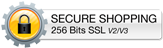 This shopping cart employs the highest industry strength security: 256 bit SSL