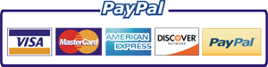 We Accept All Major Credit Cards and PayPal