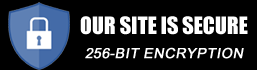 Our Site Is Secured with 256-Bit Encryption!