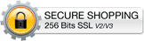 This shopping cart employs the highest industry strength security: 256 bit SSL